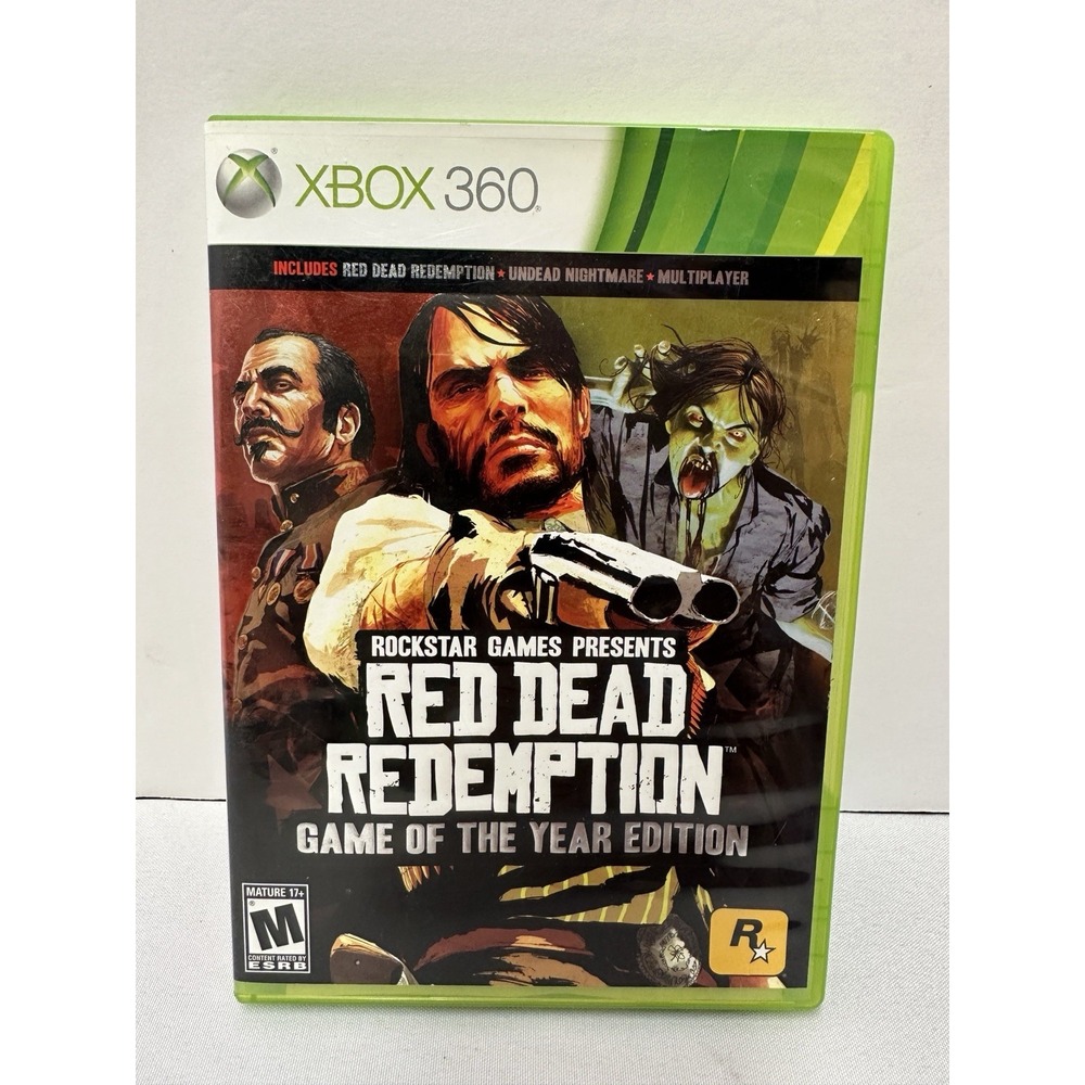 Red Dead Redemption Game of the Year Xbox 360 Rockstar Action Adventure